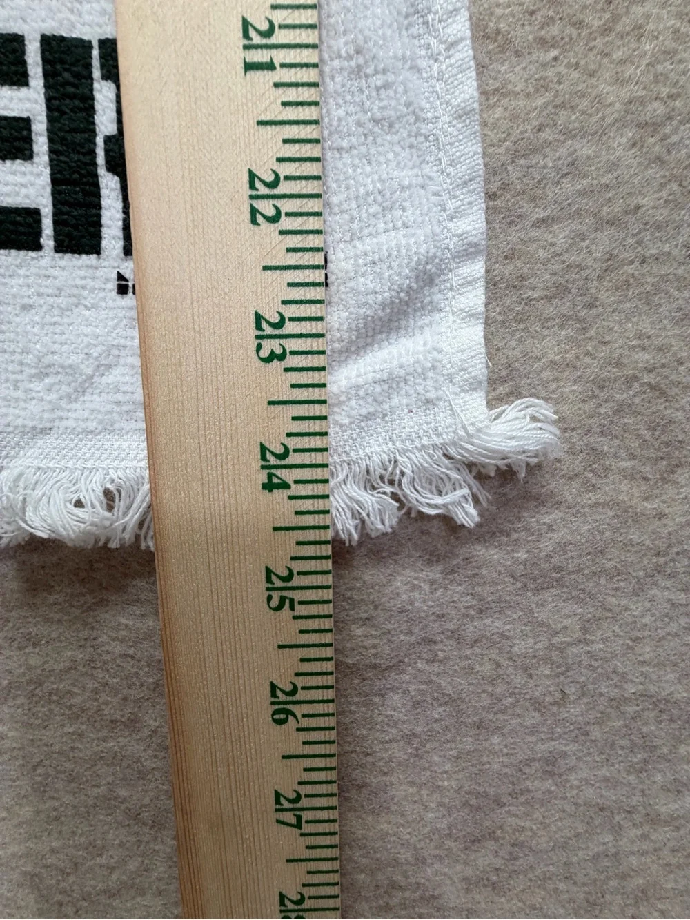 Vintage Green Bay Packers White Logo Hand Towel